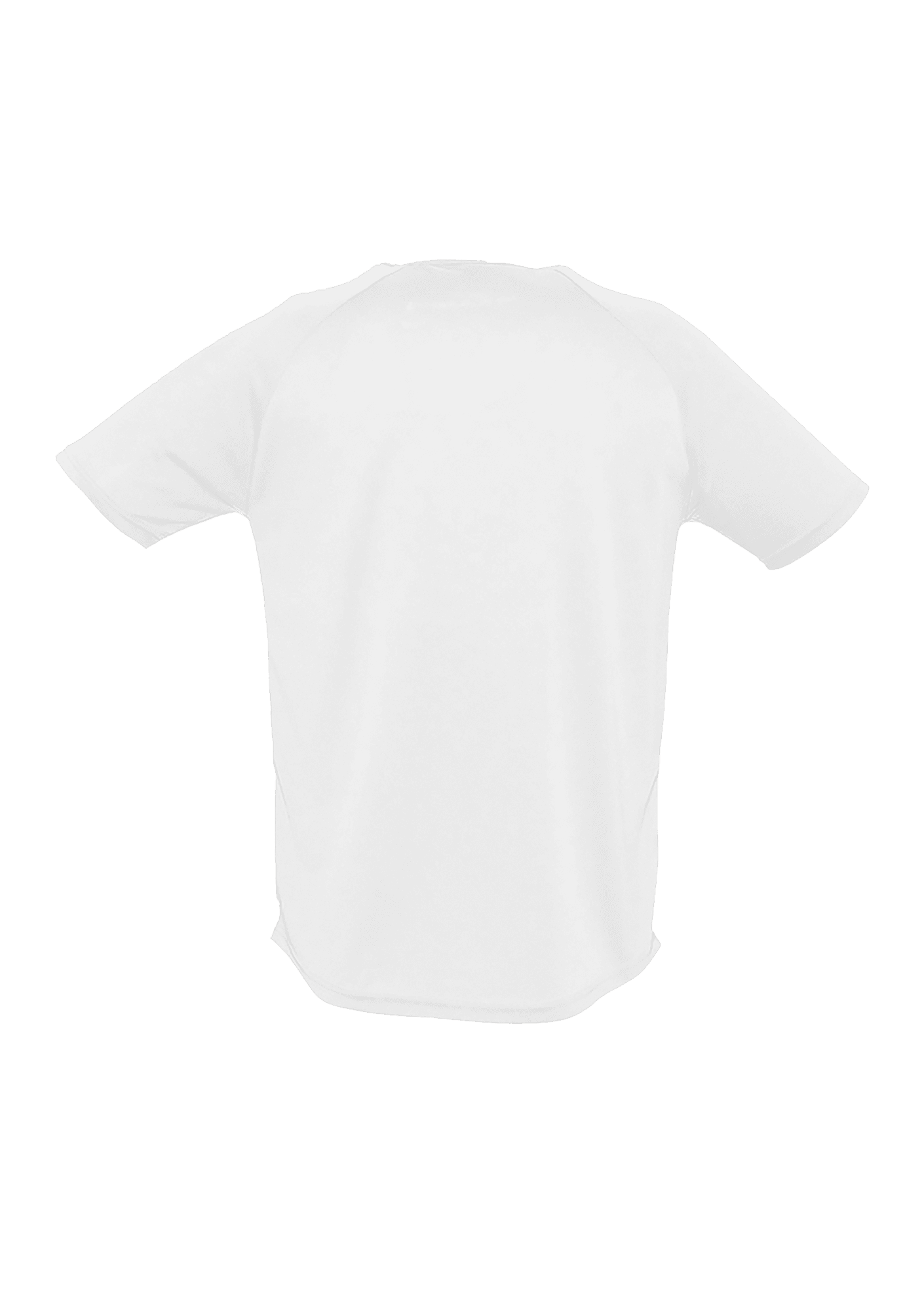 T-shirt de sport Blanc classique 017 ASM Plongée - ASM17-SPORTYBLANCDOS